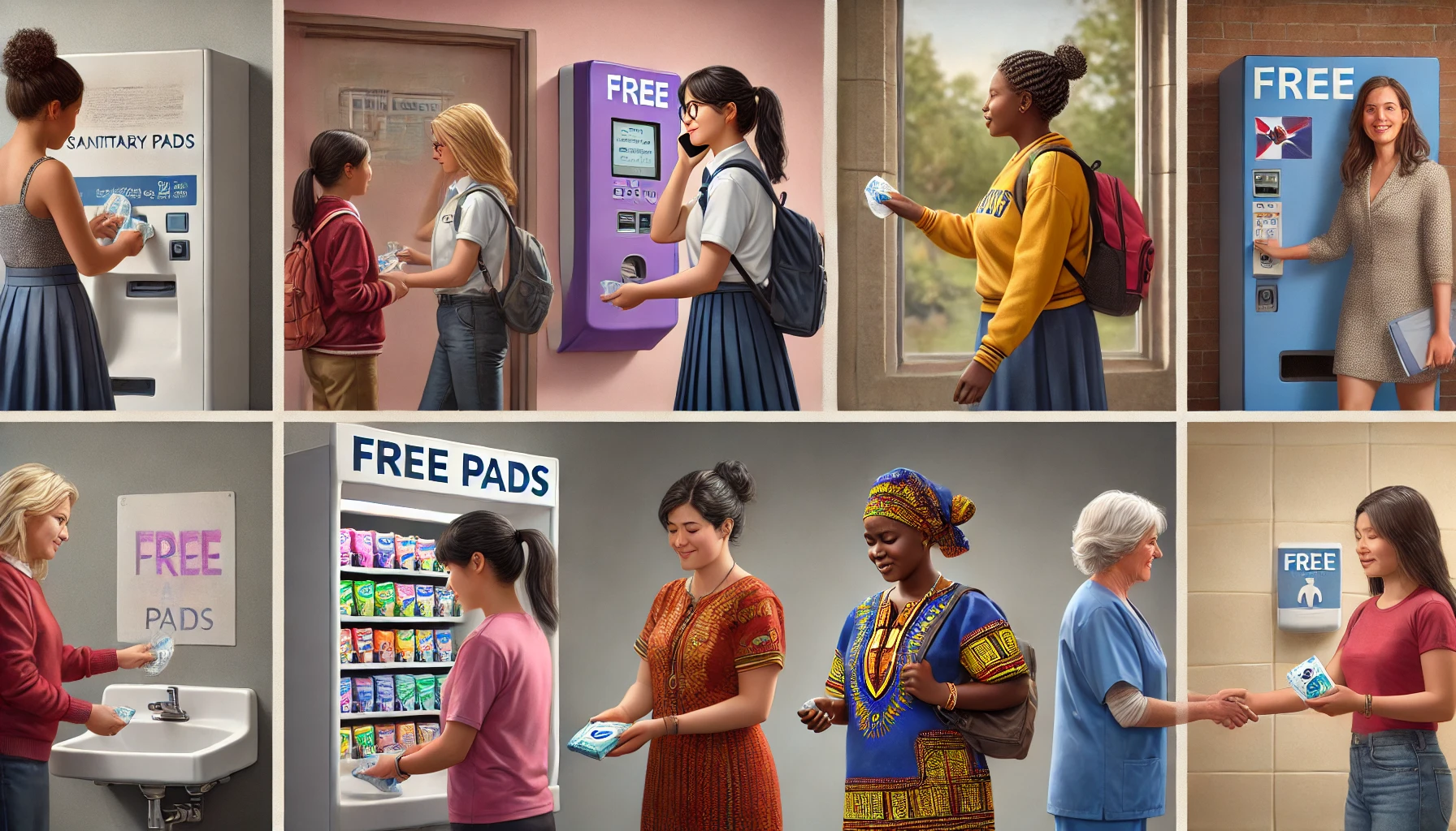 Os 5 Países Que Distribuem Absorventes Grátis Para Todas as Mulheres